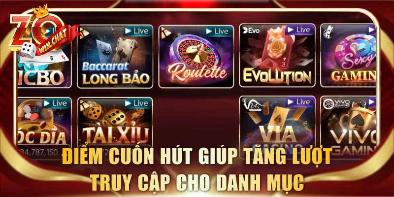 Điểm cuốn hút giúp tăng lượt truy cập cho danh mục