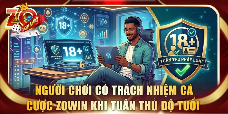 Người chơi có trách nhiệm cá cược ZOWIN khi tuân thủ độ tuổi