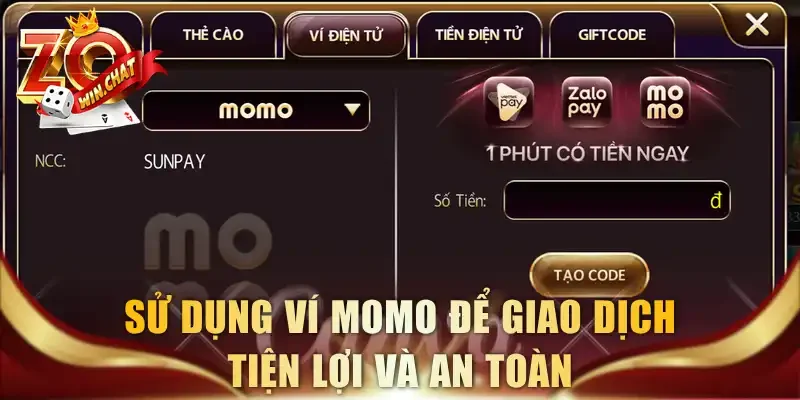 Sử dụng ví Momo để giao dịch tiện lợi và an toàn