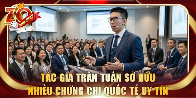 Tác giả Trần Tuấn sở hữu nhiều chứng chỉ quốc tế uy tín
