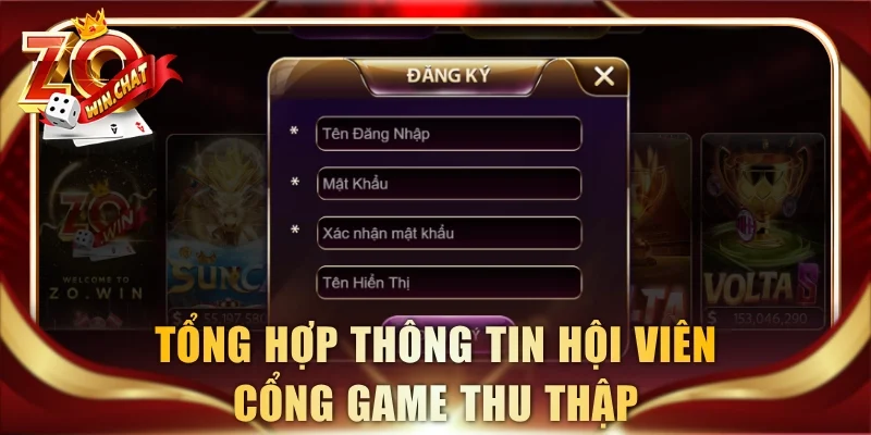 Tổng hợp thông tin hội viên cổng game thu thập