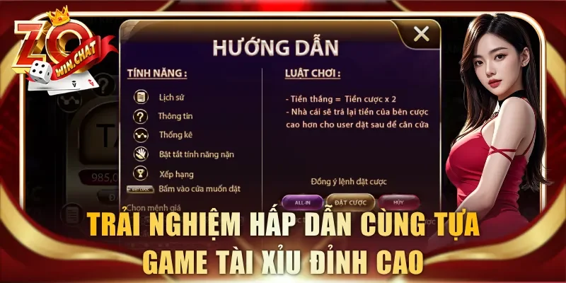 Trải nghiệm hấp dẫn cùng tựa game Tài Xỉu đỉnh cao